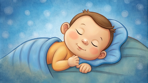 Baby cartoon sleeping