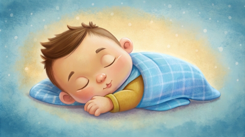 Baby cartoon sleeping