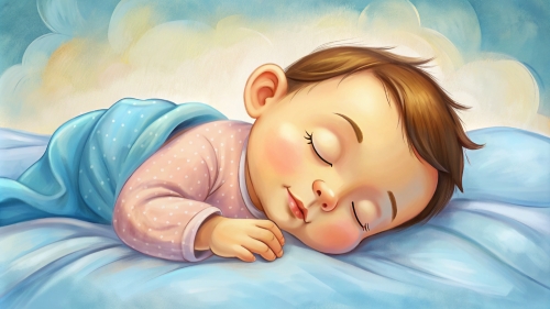 Baby cartoon sleeping