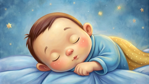 Baby cartoon sleeping