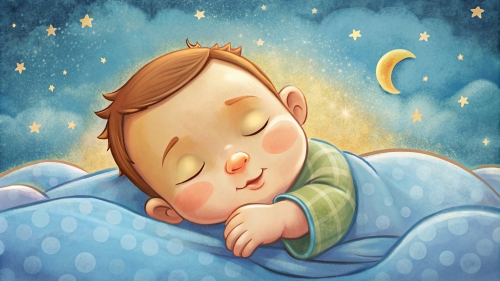 Baby cartoon sleeping