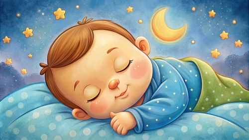 Baby cartoon sleeping