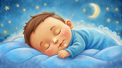 Baby cartoon sleeping