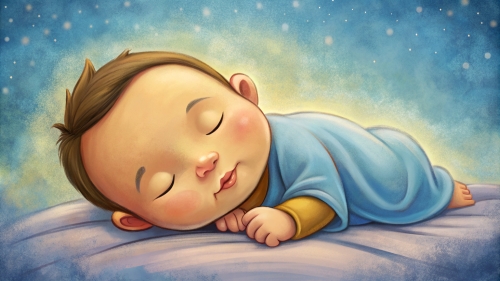 Baby cartoon sleeping