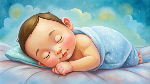 Baby cartoon sleeping