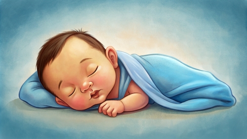 Baby cartoon sleeping