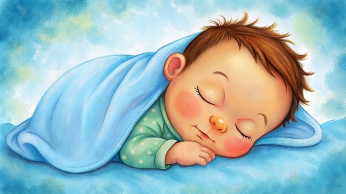 Baby cartoon sleeping