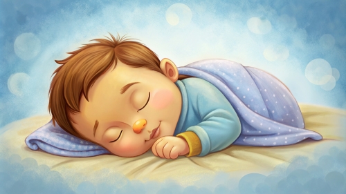 Baby cartoon sleeping