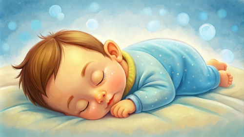 Baby cartoon sleeping