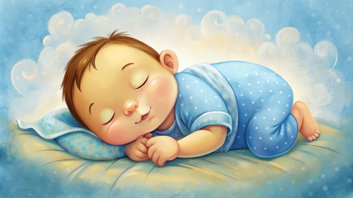 Baby cartoon sleeping