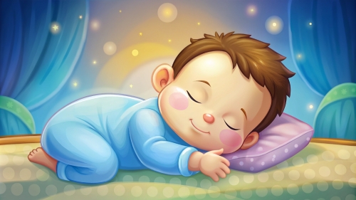 Baby cartoon sleeping