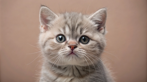 British Shorthair Kitten Face Close Up 25feb24 (10)