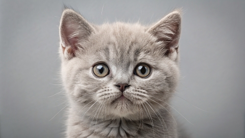 British Shorthair Kitten Face Close Up 25feb24 (3)