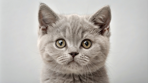 British Shorthair Kitten Face Close Up 25feb24 (4)