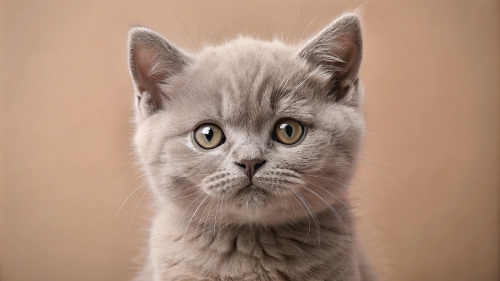 British Shorthair Kitten Face Close Up 25feb24 (6)