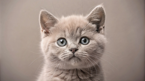 British Shorthair Kitten Face Close Up 25feb24 (8)