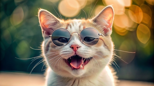 Cat Smiling wearing sunglasses 10mar24 (4)