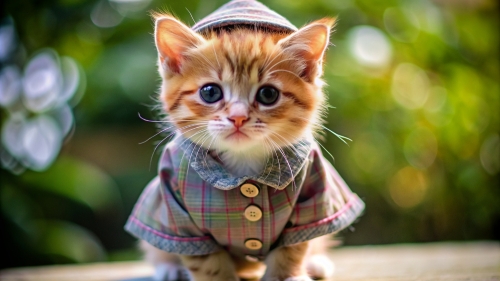 Cute Kitten wearing clothes 4mar24 (6)