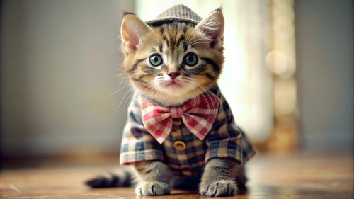 Cute Kitten wearing clothes 4mar24 (7)