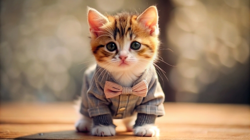 Cute Kitten wearing clothes 4mar24 (9)