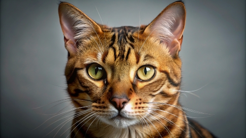 Face Close Up Bengal Cat 25feb24 (7)