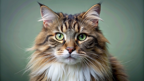 Face Close Up Norwegian Forest Cat 24feb2024 (3)