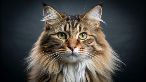 Face Close Up Norwegian Forest Cat 24feb2024 (7)