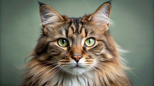 Face Close Up Norwegian Forest Cat 24feb2024 (8)