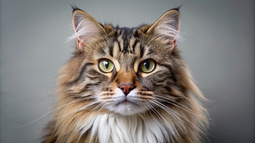 Face Close Up Norwegian Forest Cat 24feb2024 (9)