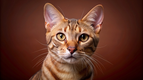 Face Close Up Ocicat Cat 23feb2024 (10)