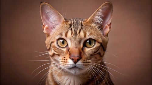 Face Close Up Ocicat Cat 23feb2024 (5)