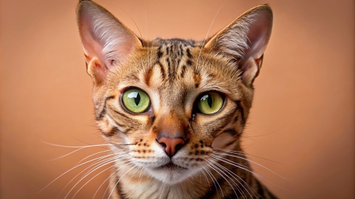 Face Close Up Ocicat Cat 23feb2024 (6)