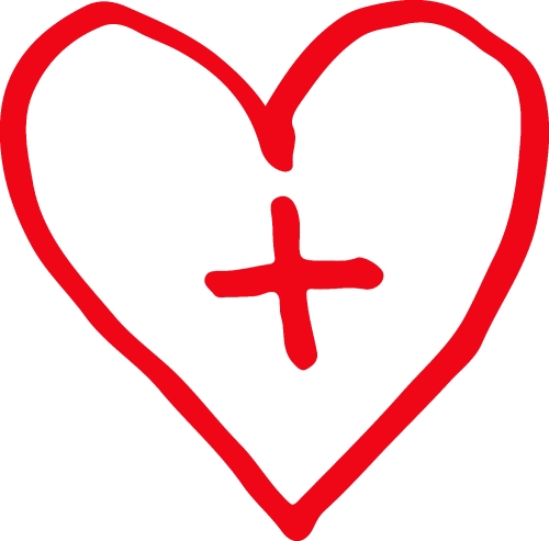 Heart hand draw icon sign design