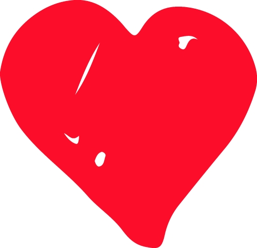 Heart hand draw icon sign design