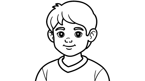 Kid boy cartoon Coloring pages for kids