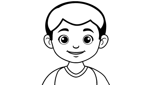 Kid boy cartoon Coloring pages for kids