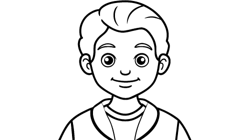 Kid boy cartoon Coloring pages for kids