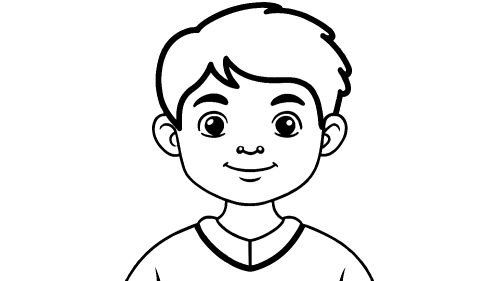 Kid boy cartoon Coloring pages for kids