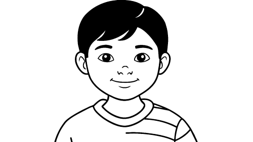 Kid boy cartoon Coloring pages for kids