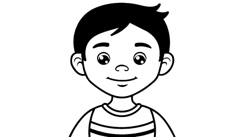 Kid boy cartoon Coloring pages for kids