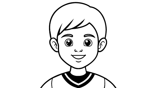 Kid boy cartoon Coloring pages for kids