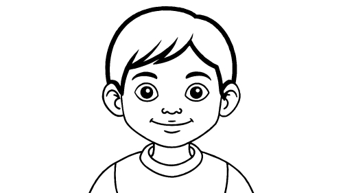 Kid boy cartoon Coloring pages for kids