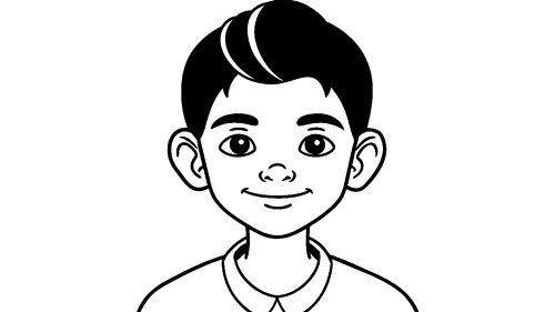 Kid boy cartoon Coloring pages for kids