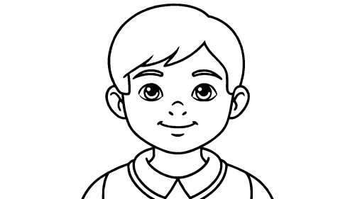 Kid boy cartoon Coloring pages for kids