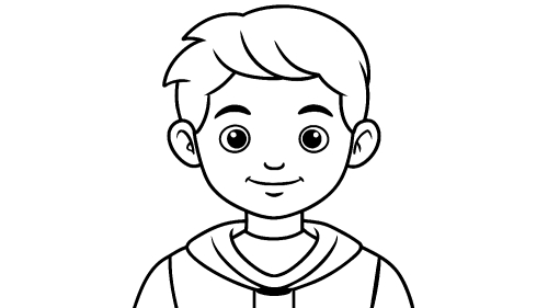 Kid boy cartoon Coloring pages for kids