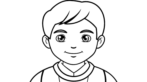 Kid boy cartoon Coloring pages for kids