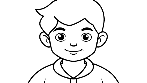 Kid boy cartoon Coloring pages for kids