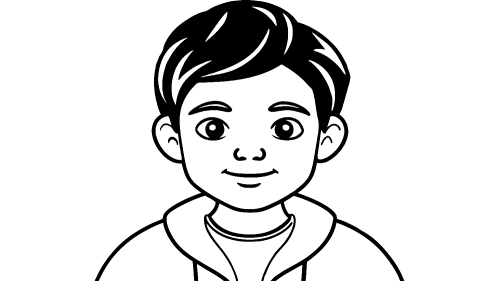 Kid boy cartoon Coloring pages for kids