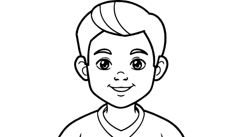 Kid boy cartoon Coloring pages for kids