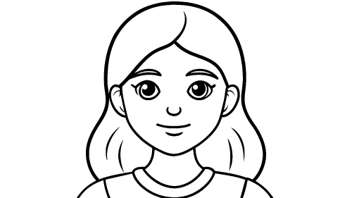 Kid girl cartoon Coloring pages for kids